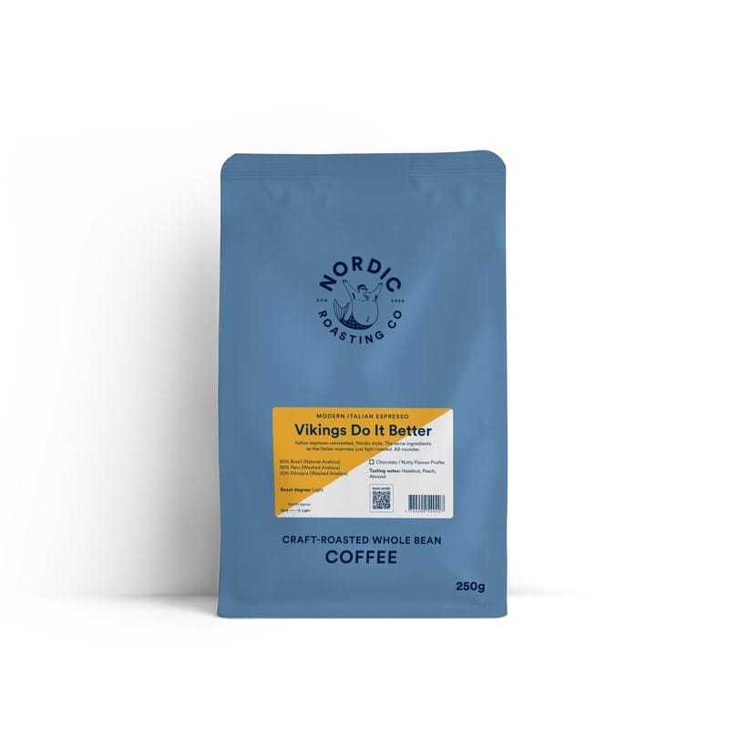 Nordic Roasting Co. Vikings Do It Better 250 g whole bean coffee bag