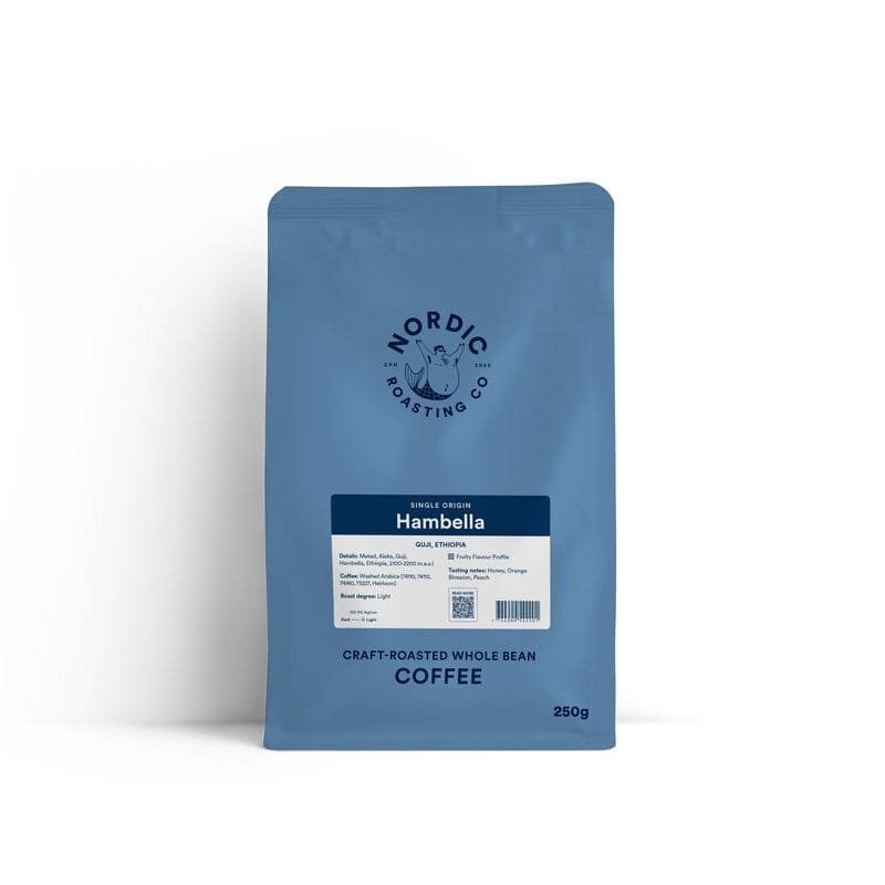 Nordic Roasting Co. Hambella 250 g whole bean coffee bag